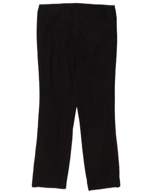 Женские прямые повседневные брюки Benetton EU 40 Medium W28 L26, черные, хлопковые
