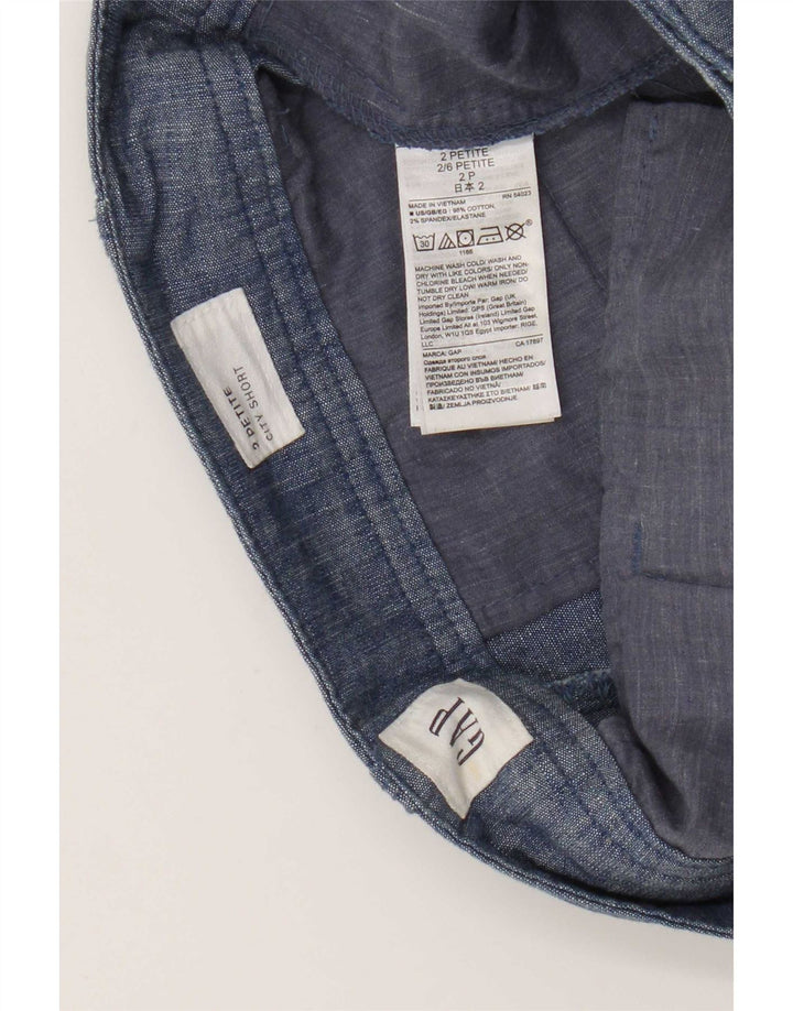 Женские шорты с пышными формами Gap US 2 XS W28, синие, хлопок