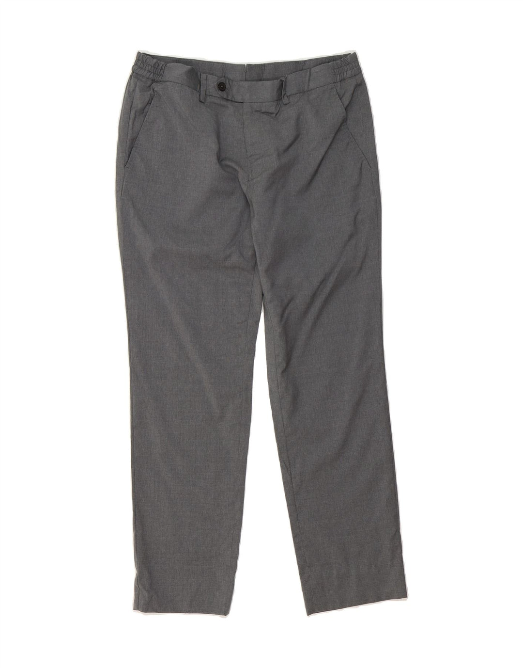 MASSIMO DUTTI Womens Straight Casual Trousers W31 L28 Grey Vintage Massimo Dutti and Second-Hand Massimo Dutti from Messina Hembry 