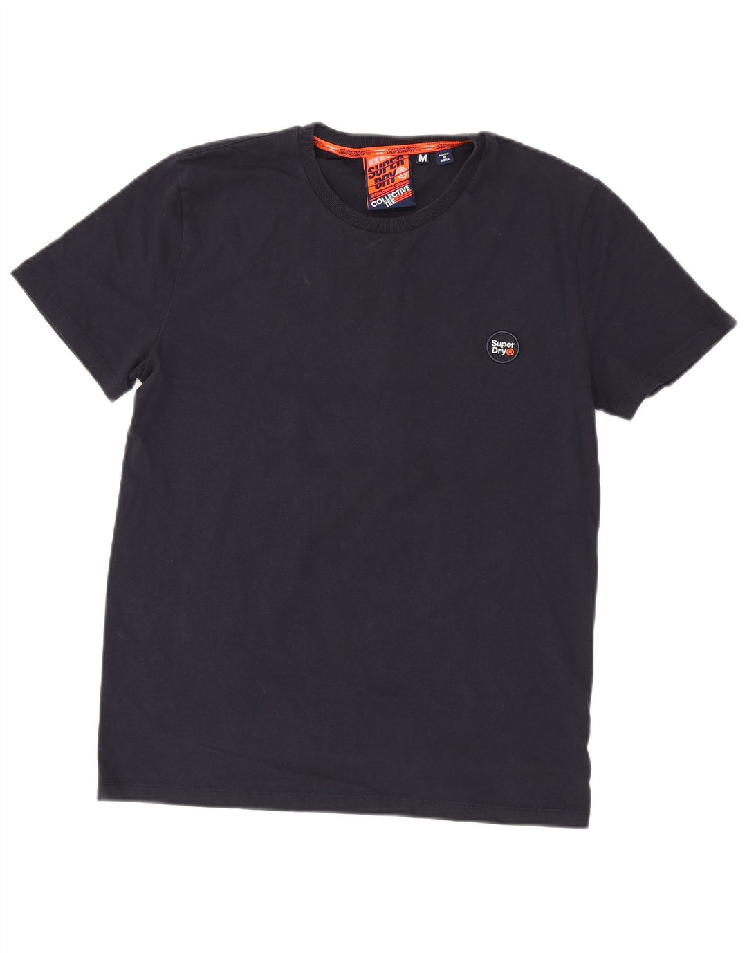 Мужская футболка Superdry Top среднего размера, темно-синяя, хлопок