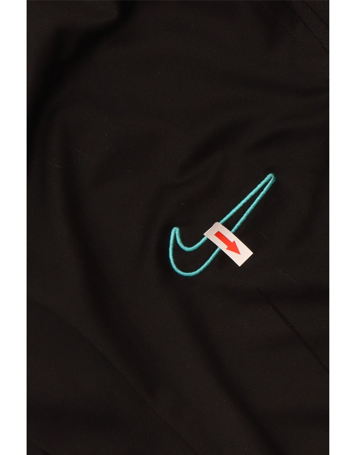 Женские спортивные брюки NIKE Dri Fit UK 14, большие черные полиэстеровые брюки