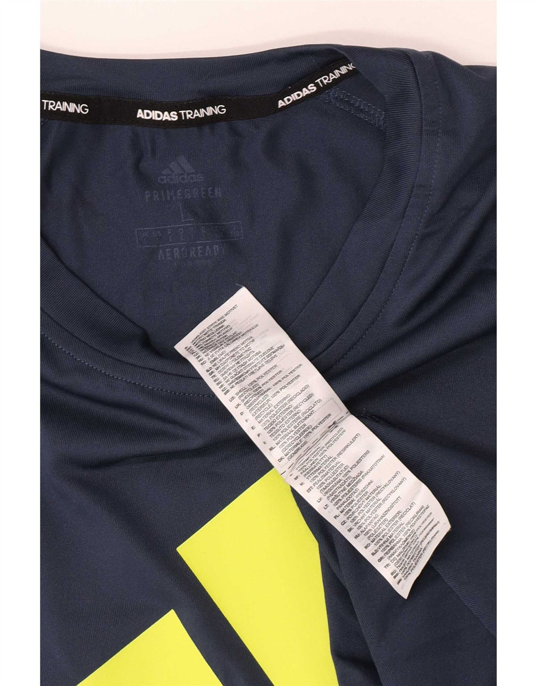 Мужская футболка Adidas Regular с графическим рисунком, большой темно-синий цветной блок