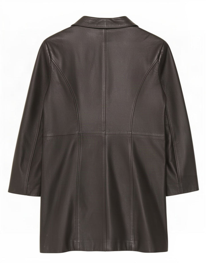 Pascucci Женское кожаное пальто IT 44 Medium Black