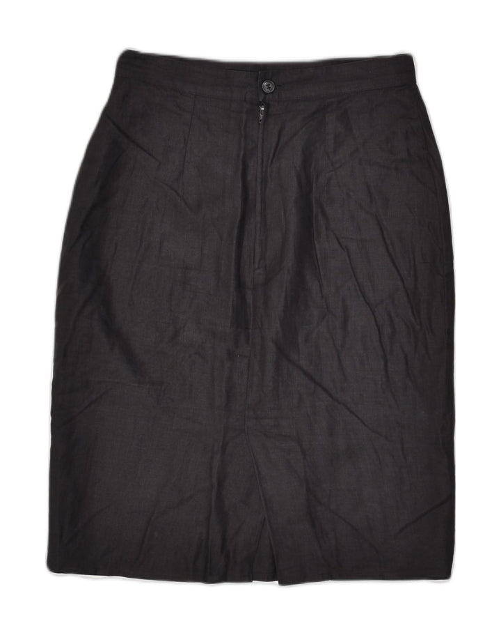 VINTAGE Womens Straight Skirt IT 42 Medium W26 Black | Vintage Vintage | Thrift | Second-Hand Vintage | Used Clothing | Messina Hembry 