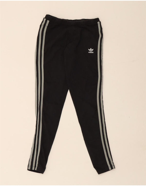 Женские спортивные брюки Adidas UK 10, маленькие черные хлопковые спортивные брюки