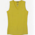 Женский жилет Adidas Climalite Top UK 14, средний желтый полиэстер