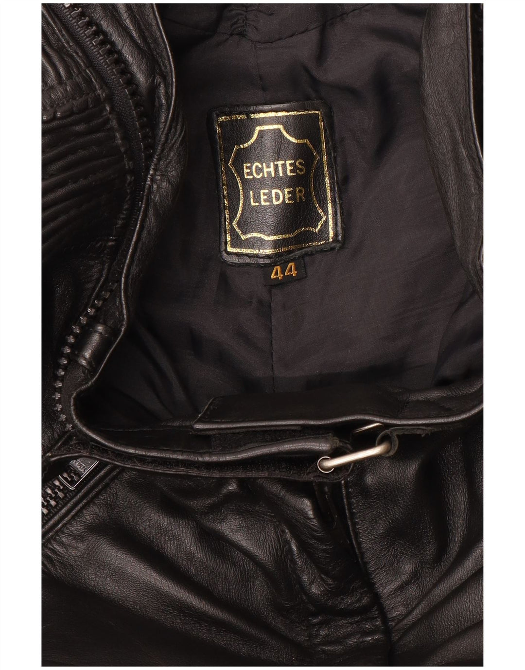 ВИНТАЖНЫЕ женские мотобрюки IT 44 Medium W30 L27 Черные кожаные