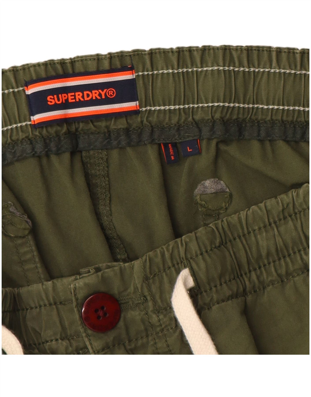 Мужские шорты чинос Superdry, большие размеры, W34, хаки, хлопок