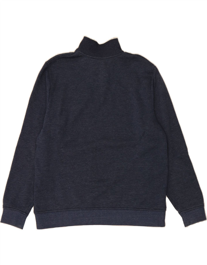 ORVIS Mens Zip Neck Sweatshirt Jumper Large Navy Blue Cotton Vintage Orvis and Second-Hand Orvis from Messina Hembry 