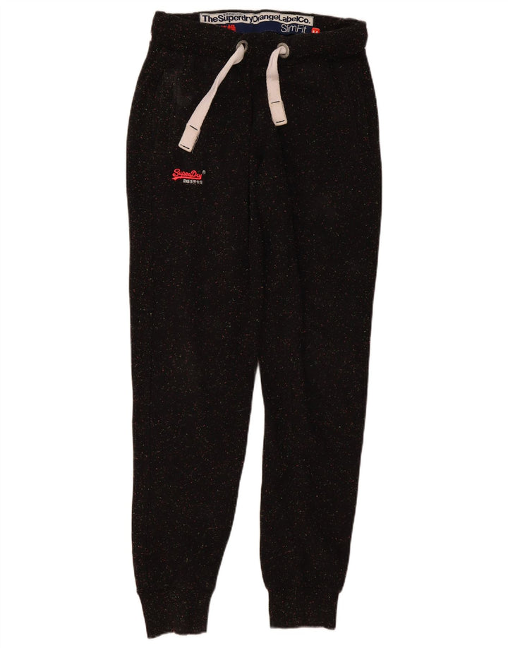 Женские спортивные брюки Superdry Orange Label, брюки для бега, Великобритания 12, средний черный