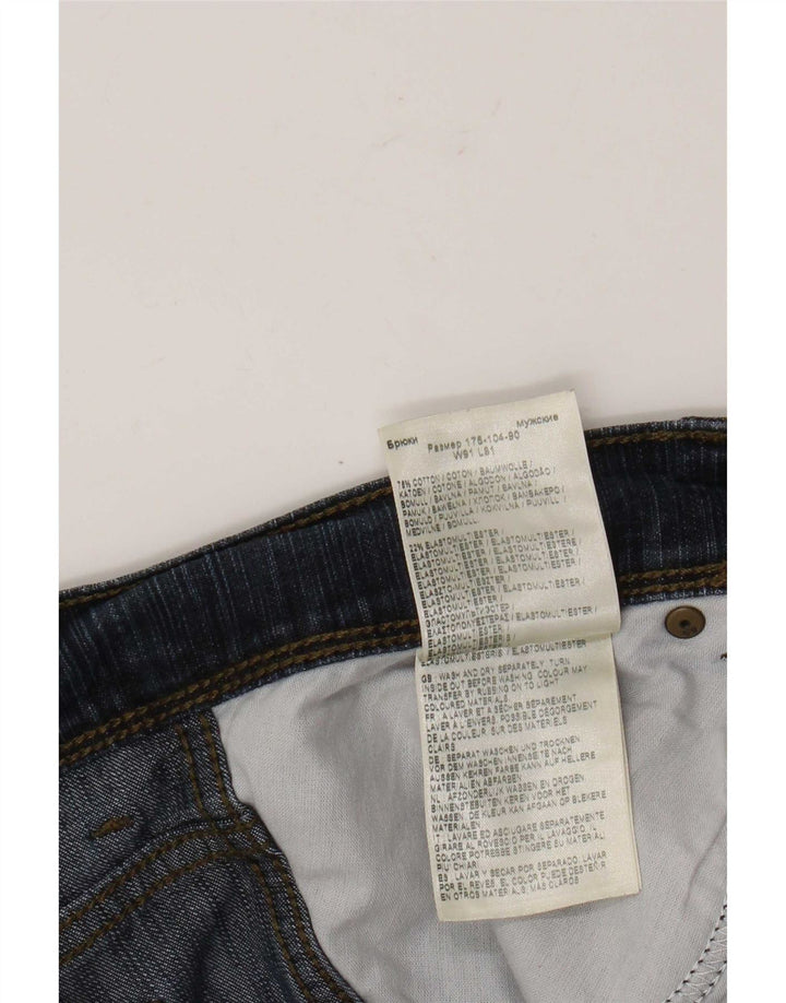 Мужские прямые джинсы Wrangler стандартного кроя W36 L32, синие, хлопок