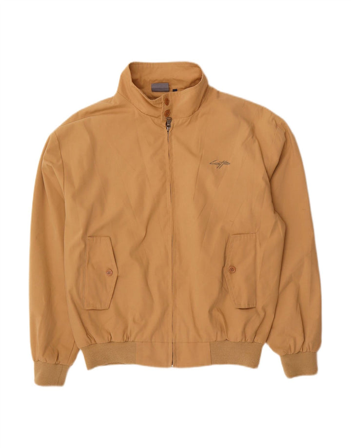 LOTTO Mens Bomber Jacket UK 38 Medium Beige Polyester