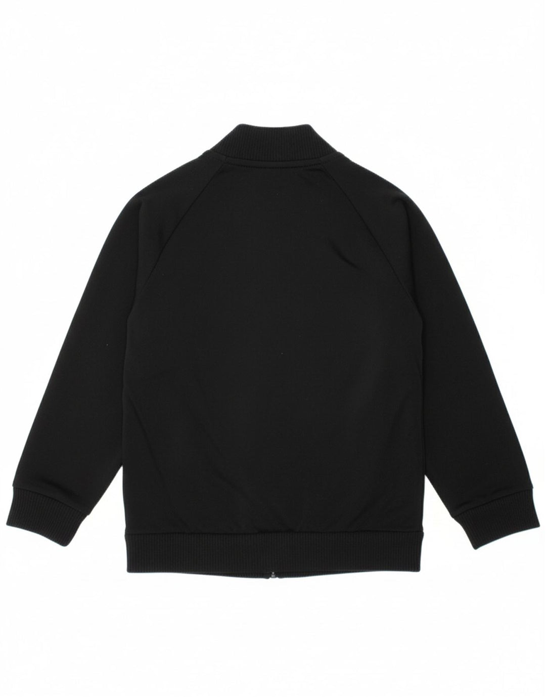 ADIDAS Boys Tracksuit Top Jacket 3-4 Years Black Polyester