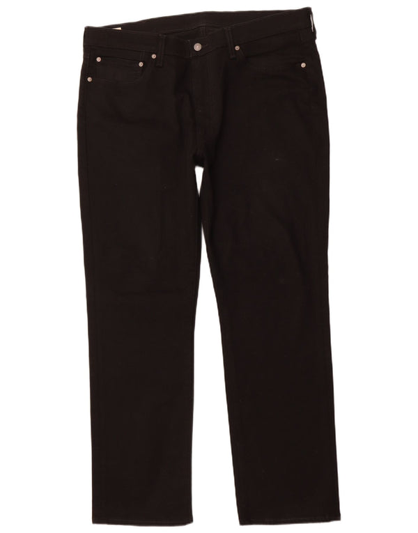 Мужские прямые джинсы LEVI'S 514 W38 L32, черный хлопок