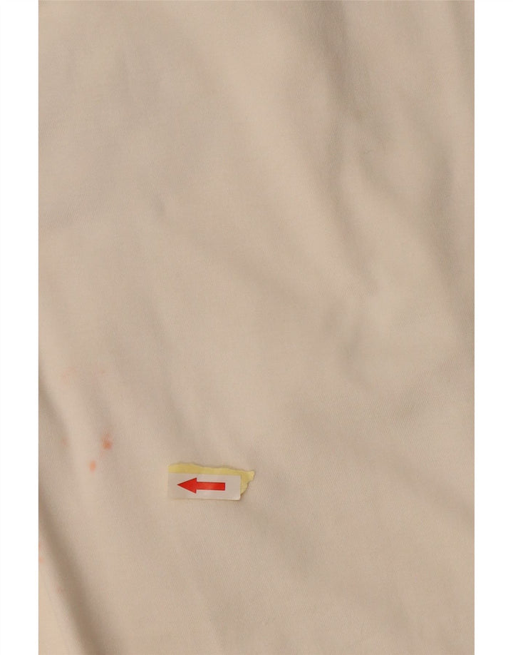 Женская футболка Zara Top UK 16, большой белый хлопок