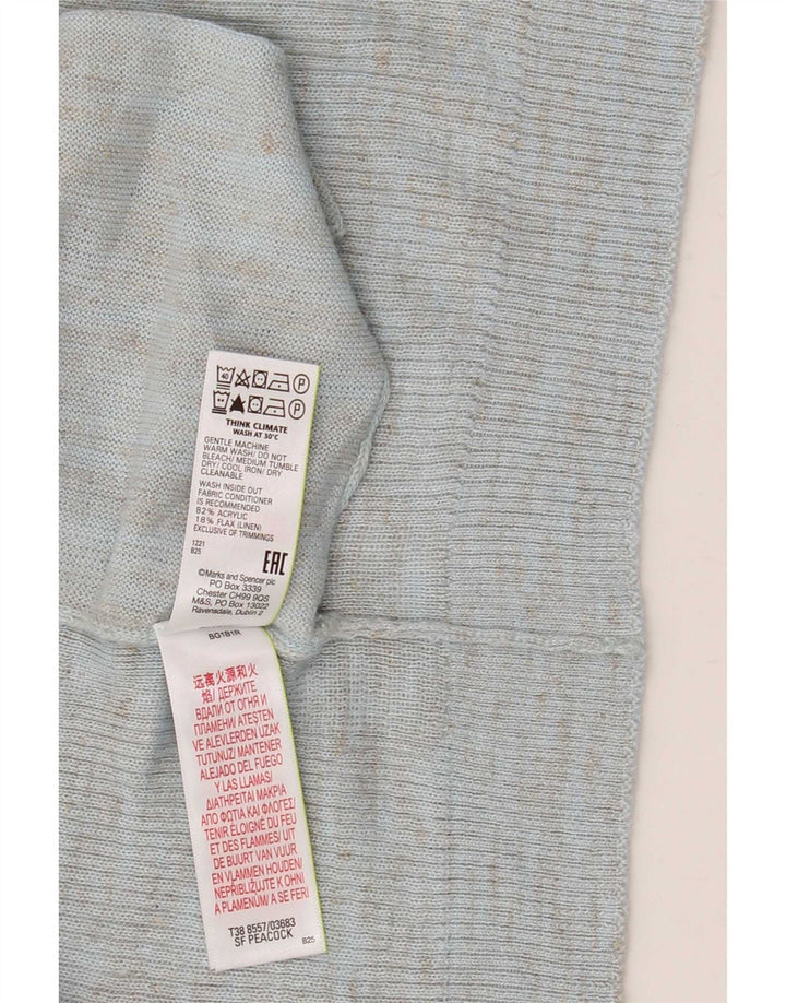 Женский свитер-кардиган оверсайз Marks & Spencer UK 16, большой синий в крапинку