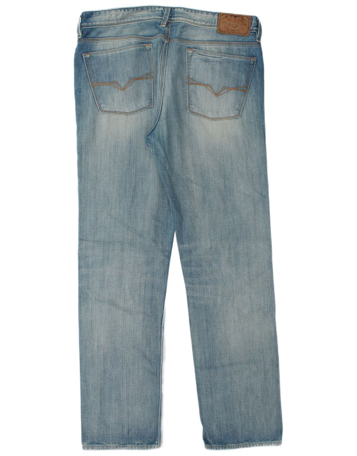 Мужские прямые джинсы Guess W36 L34 синие, хлопок
