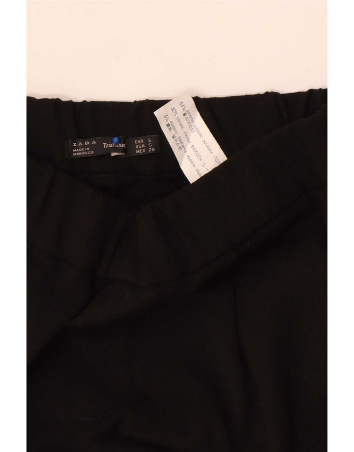 Женские спортивные брюки Zara, маленькие черные полиэстер с цветными блоками