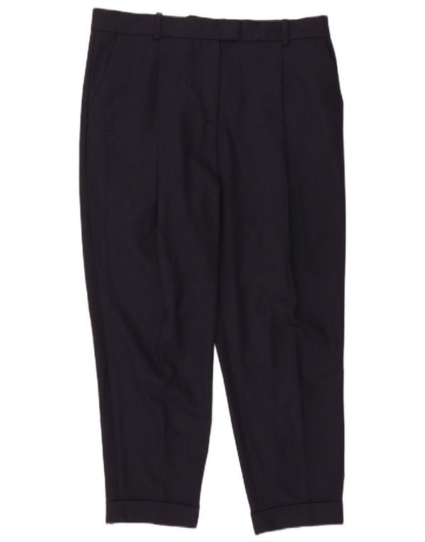 Женские укороченные брюки Cos с ремешками EU 40, средние W36 L25, темно-синие, шерсть