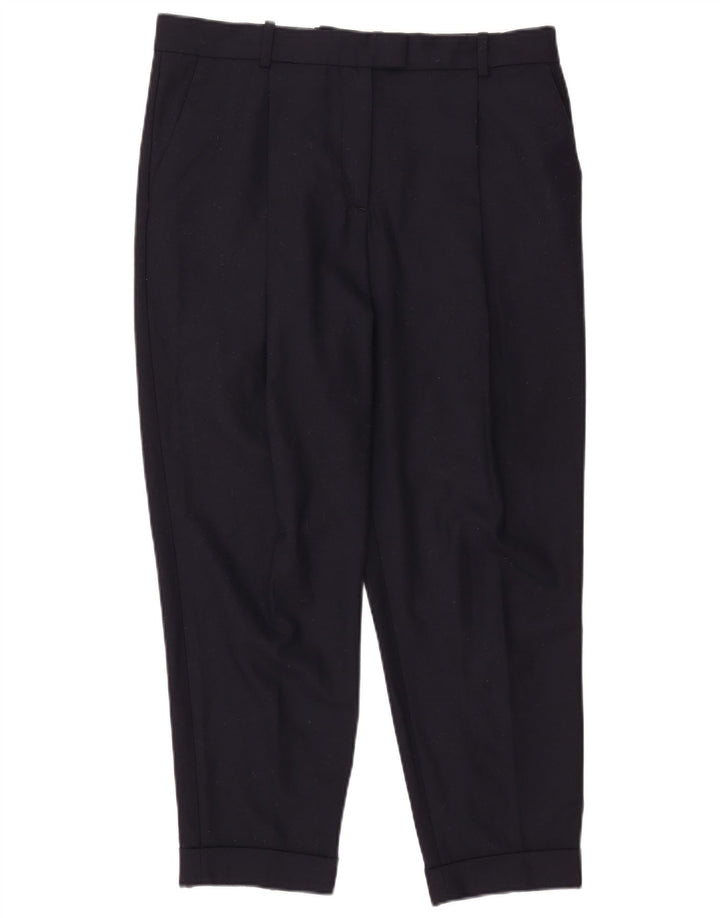 Женские укороченные брюки Cos с ремешками EU 40, средние W36 L25, темно-синие, шерсть