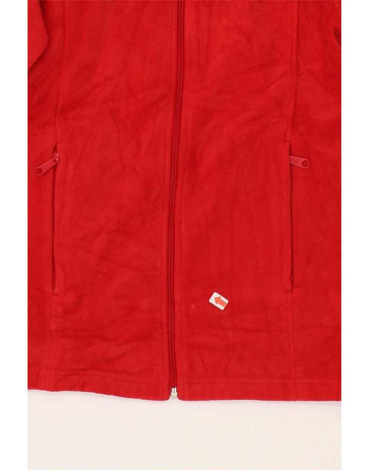 COLUMBIA Womens Fleece Jacket UK 14 Large Red Polyester Vintage Columbia and Second-Hand Columbia from Messina Hembry 
