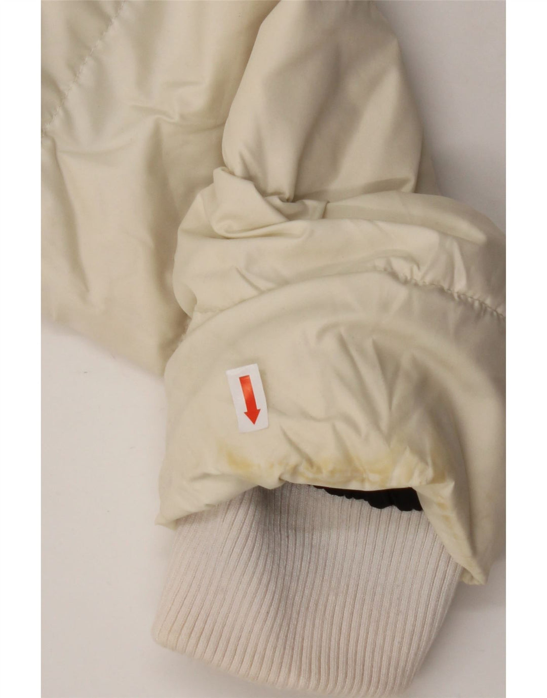 CALVIN KLEIN Женская утепленная куртка с капюшоном UK 14, средний белый полиэстер