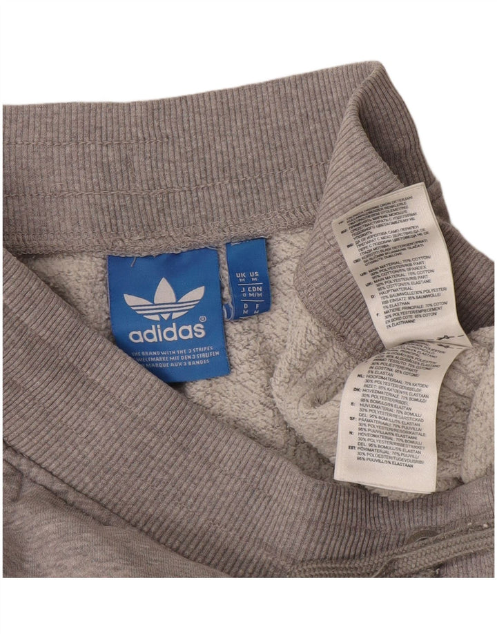 Мужские спортивные шорты Adidas среднего серого цвета из хлопка с крапинками