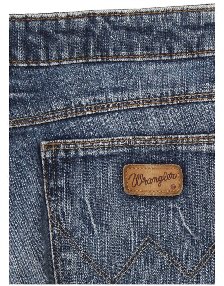 Женские джинсовые шорты Wrangler W32, большие синие, хлопок
