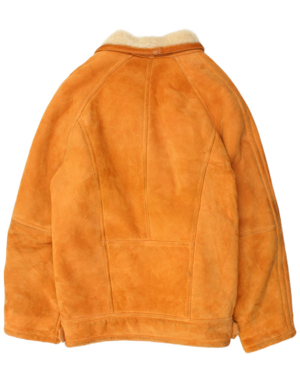 Мужская короткая дубленка VINTAGE IT 52 XL Бежевая короткая дубленка