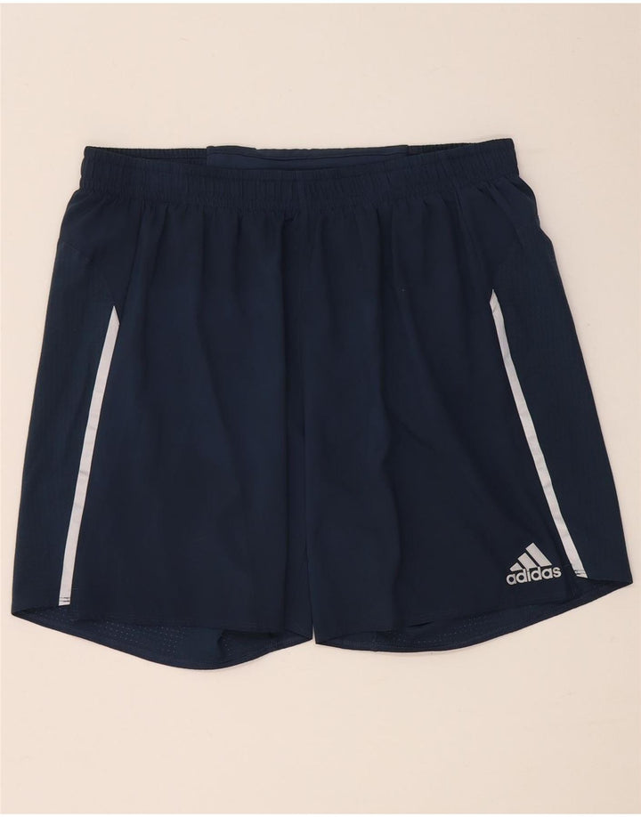 Мужские спортивные шорты Adidas Aeroready, большие темно-синие, полиэстер