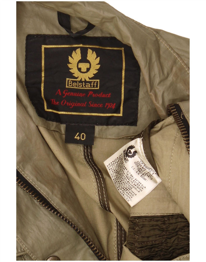 Женская куртка Belstaff IT 40, маленький цвет хаки, хлопок