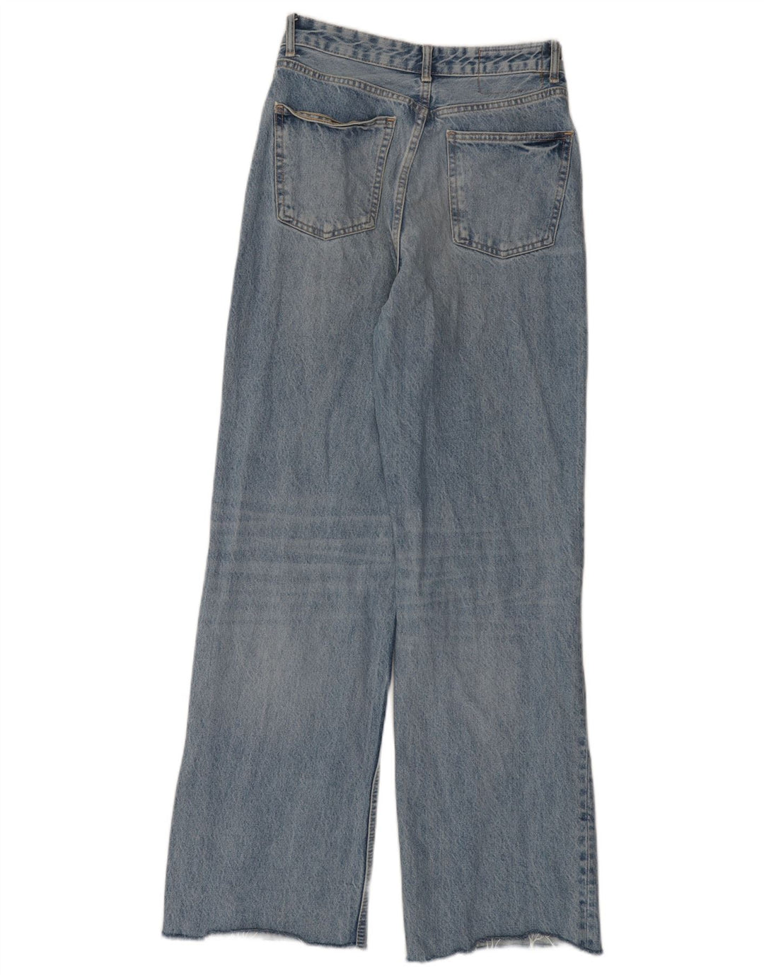 Женские потертые широкие джинсы Zara EU 40 Medium W30 L32 Синие