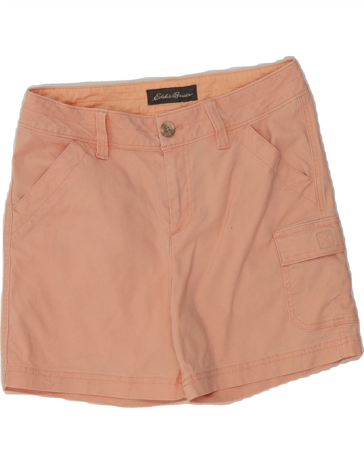 EDDIE BAUER Womens Cargo Shorts US 2 XS W28 Orange Cotton Vintage Eddie Bauer and Second-Hand Eddie Bauer from Messina Hembry 