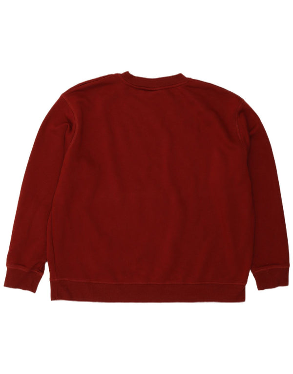 Женский свитшот с рисунком Juicy Couture UK 22 3XL бордовый хлопок