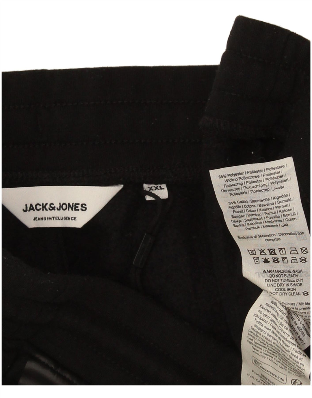 Мужские спортивные брюки Jack & Jones 2XL, черный полиэстер