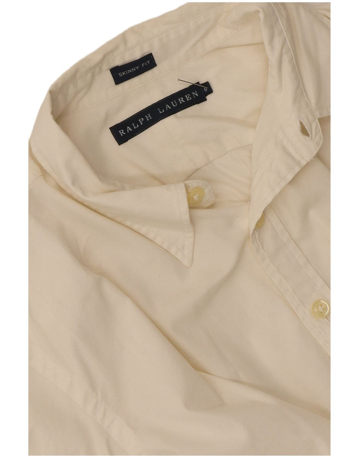Женская узкая рубашка Ralph Lauren US 8 Medium Off White