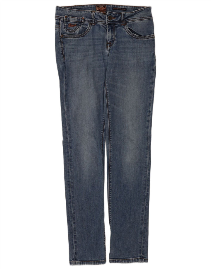 Женские узкие джинсы-сигареты Superdry W30 L32 синие