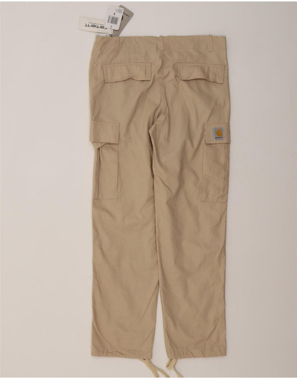 Carhartt Мужские прямые брюки карго, маленькие W29 L30, бежевые, хлопок