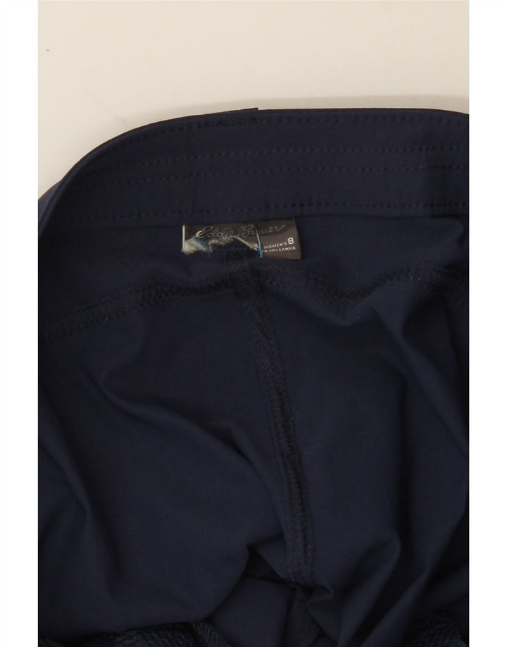 EDDIE BAUER Womens Straight Cargo Trousers US 8 Medium W32 L31 Navy Blue Vintage Eddie Bauer and Second-Hand Eddie Bauer from Messina Hembry 