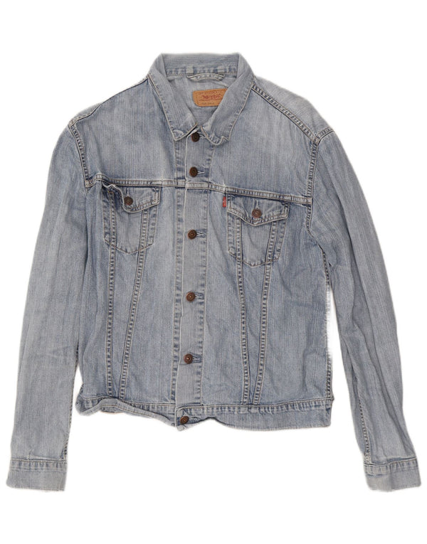 Джинсовая куртка Levi's для девочек 15-16 лет, синяя, хлопок