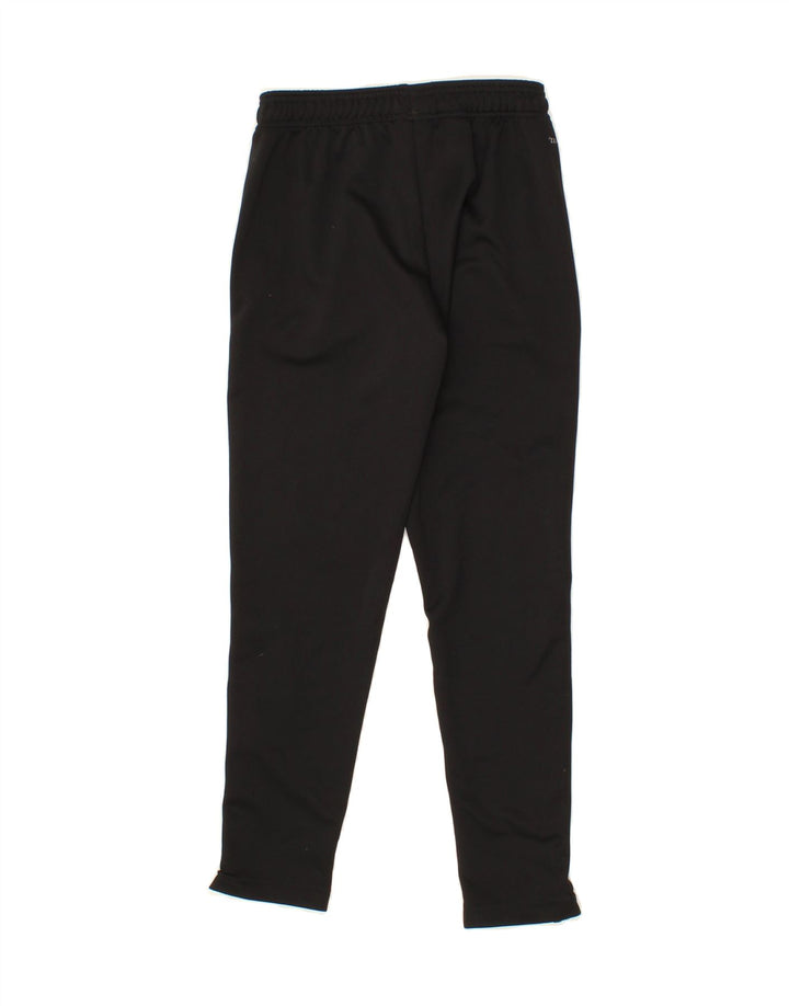 ADIDAS Boys Climalite Tracksuit Trousers 9-10 Years Black Polyester Vintage Adidas and Second-Hand Adidas from Messina Hembry 