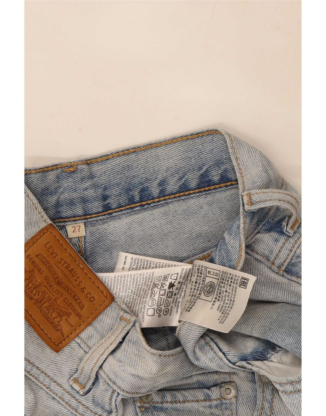 Женские джинсовые шорты Levi's W27, маленькие синие, хлопок