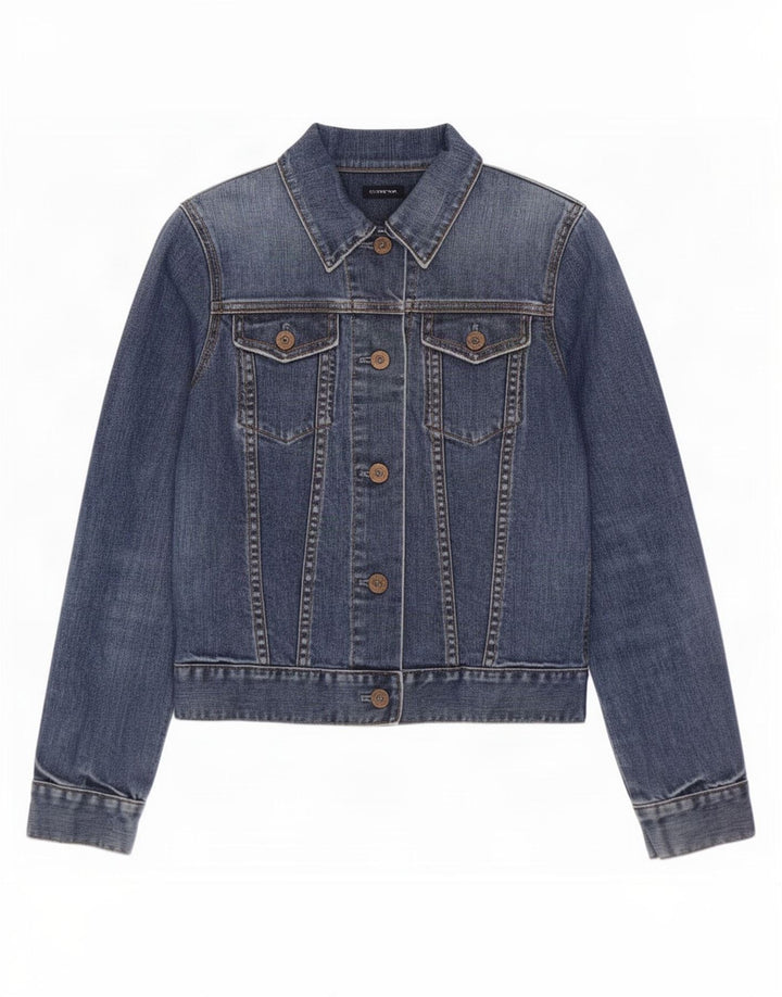 Женская джинсовая куртка Gap Petite UK 10, маленькая синяя, хлопок