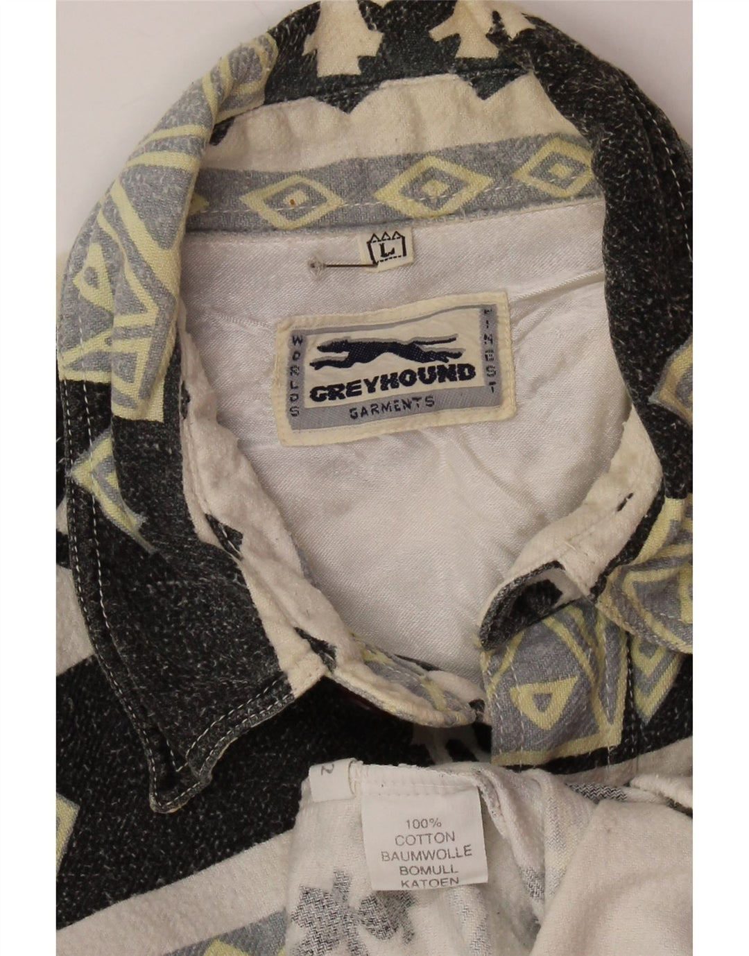 ВИНТАЖНАЯ мужская фланелевая рубашка Lumberjack, большая серая хлопковая рубашка с геометрическим рисунком