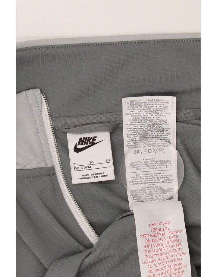 Спортивный костюм NIKE для мальчиков, верхняя куртка, 13–14 лет, XL, серый полиэстер