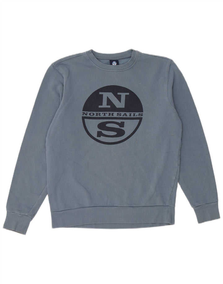 Мужской свитшот с графическим рисунком North Sails XS, синий хлопок
