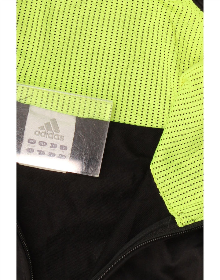 Мужской спортивный костюм ADIDAS с графическим принтом, верхняя куртка UK 36/38, маленький черный