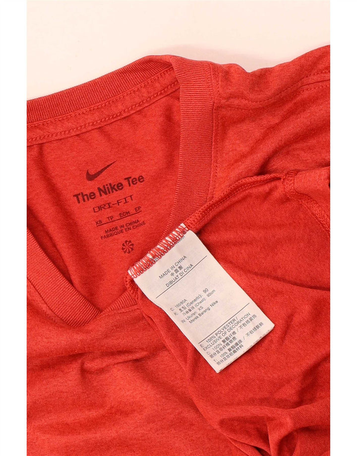 Мужская футболка Nike Dri Fit Top XS, красный полиэстер