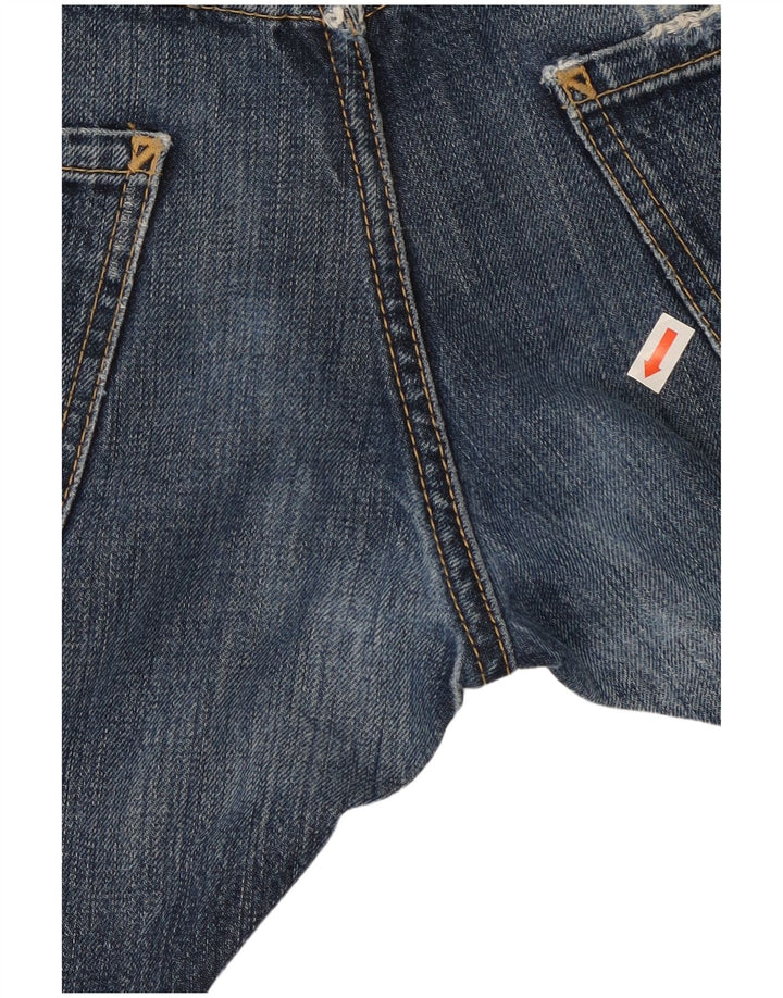 Женские потертые узкие джинсы Dsquared IT 46, большие W32 L29, синий хлопок