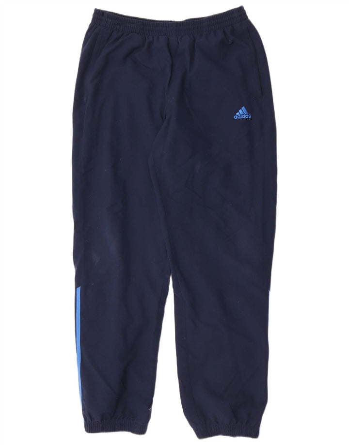 Adidas Мужские спортивные брюки Джоггеры Большой темно-синий полиэстер